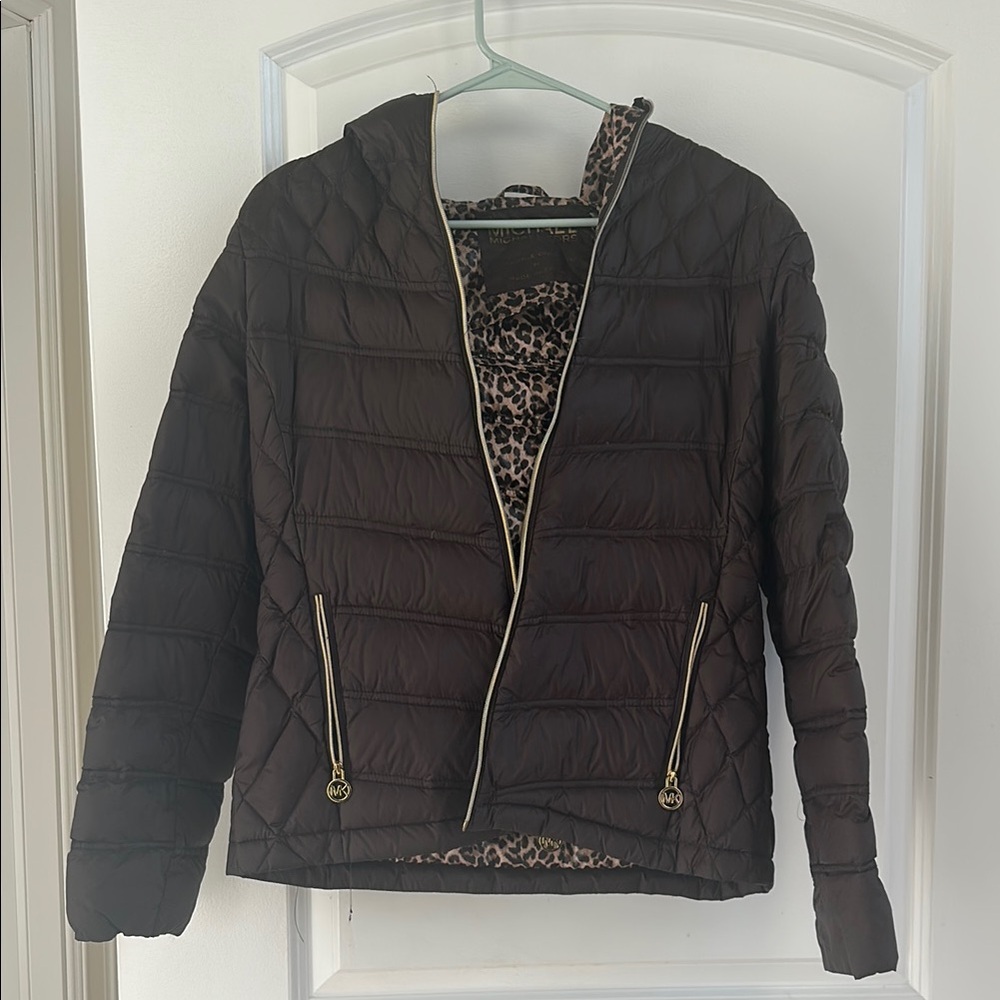 Michael Kors Brown Quilted Jacket
